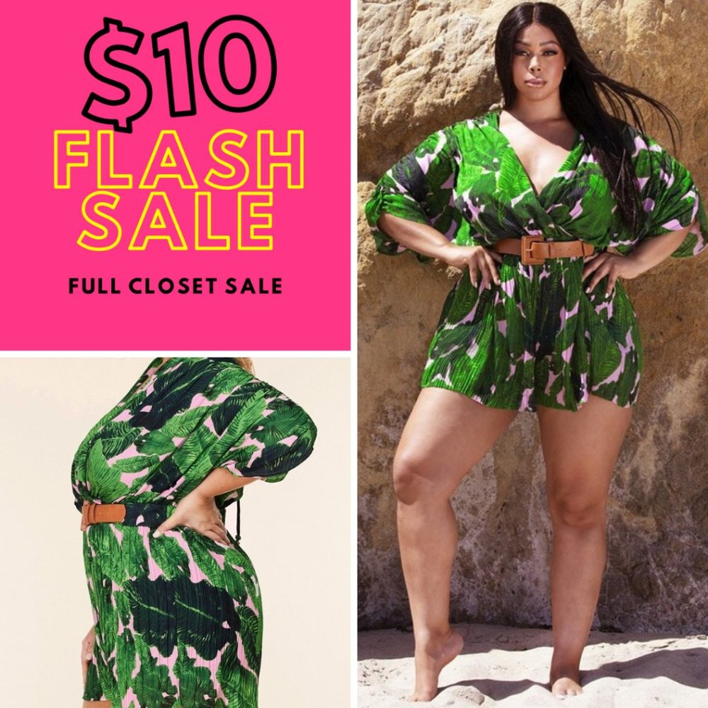 Printed Plus Size Romper